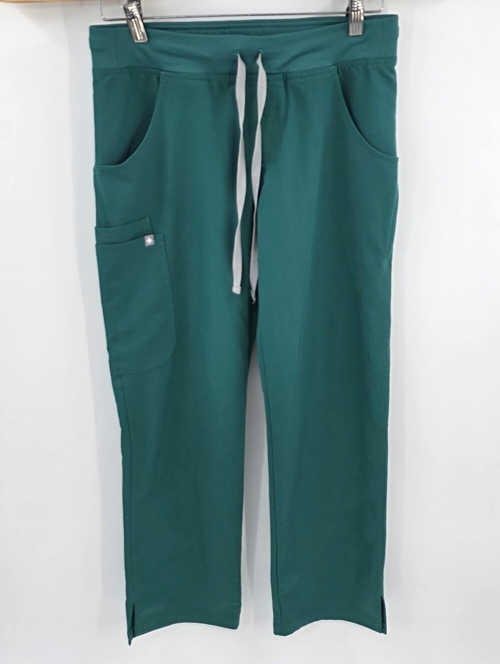 Figs Kade Straight Leg Scrub Pants Green Women's Small Petite